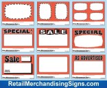 Sale Signs made easy laser printer Sale Signs for retail stores PC printable card  FLUORESCENT EZP100 software Retail Stores yz fz signs 1up 2up 4up 8up
